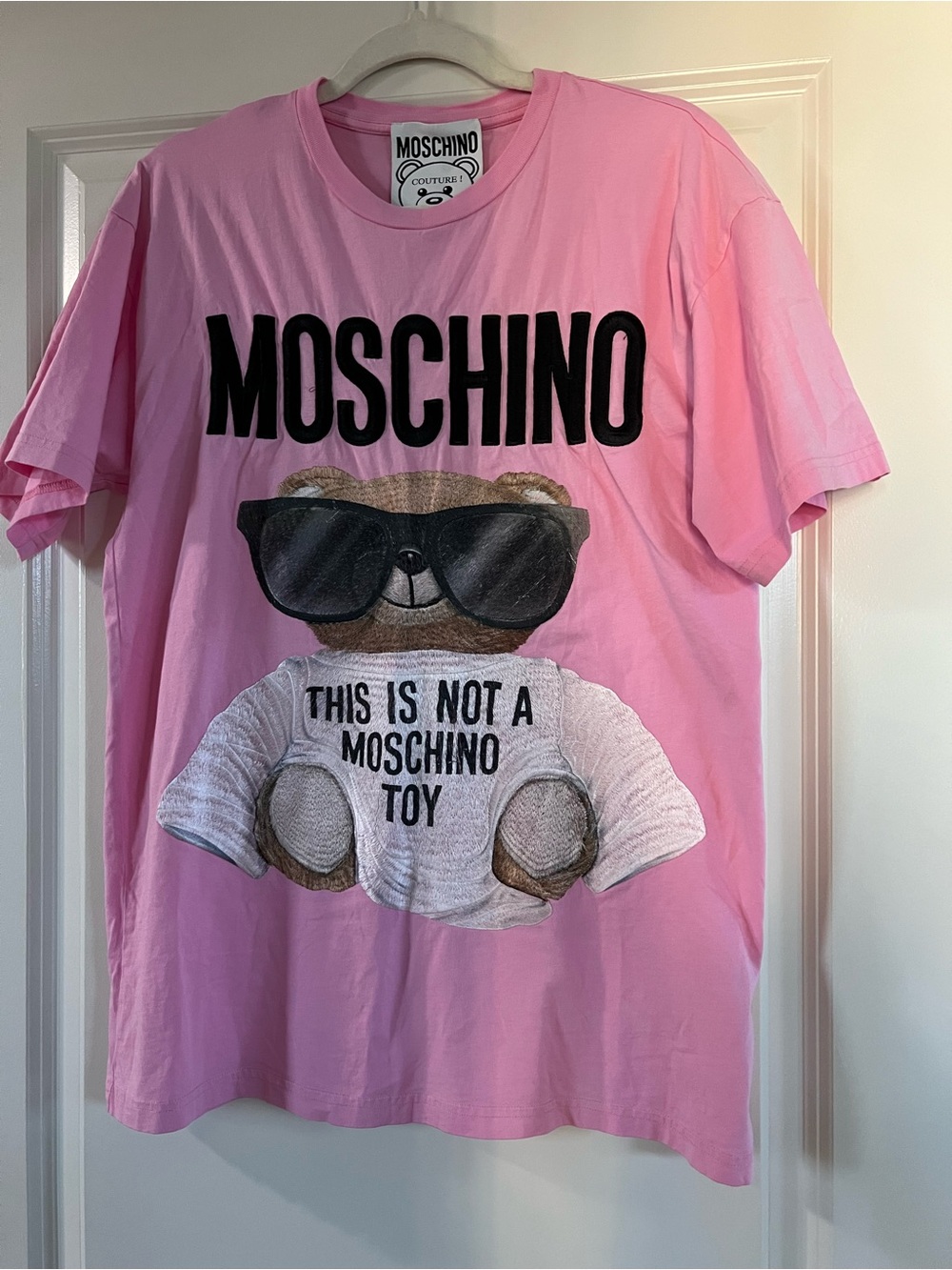 Moschino - Pink Teddy Graphic Tee 100% cotton - Picture 3 of 6